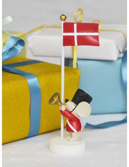 Bordflag med mus og trompet - Kids By Friis