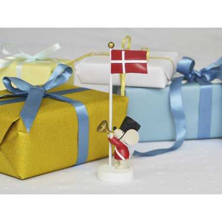 Bordflag med mus og trompet - Kids By Friis