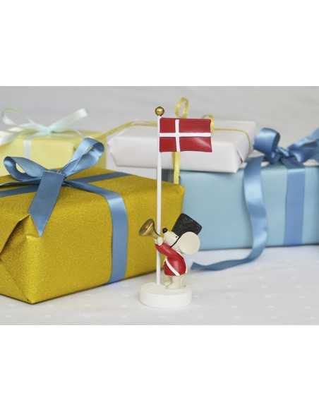 Bordflag med mus og trompet - Kids By Friis