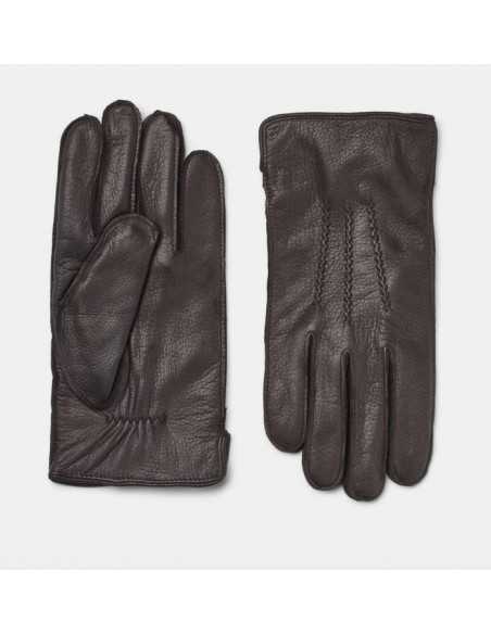 Leonardo brune hjorteskindslæder handsker til mænd - NATURES Collection Leonardo brune hjorteskindslæder handsker til mænd - NATURES Collection