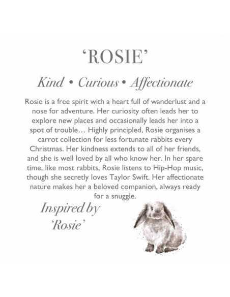Wrendale Kanin bamse, Rosie - Medium