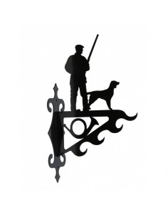 Stor vildtkrog jæger med hund