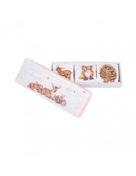 Wrendale bambus babysokker lyserød  - Little Forest