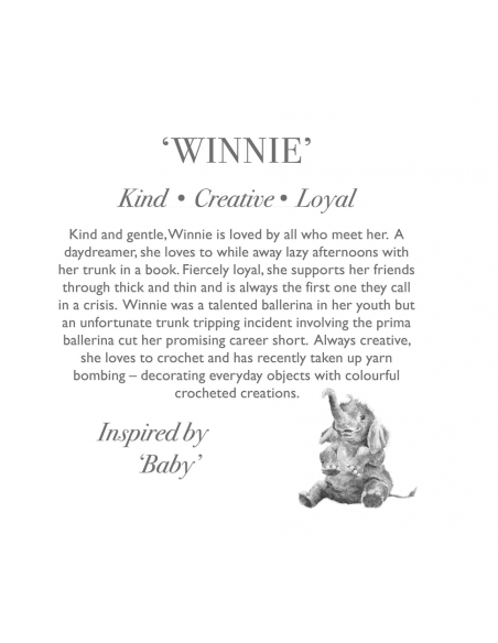 Wrendale Elefant bamse, Winnie - Medium Wrendale Elefant bamse, Winnie - Medium