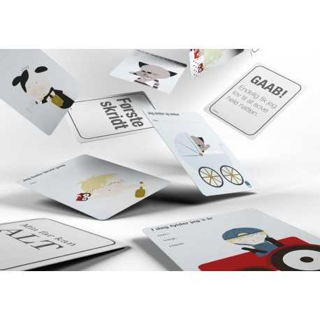 Milepælskort med bondegård