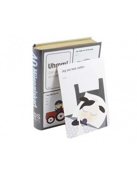 Milepælskort med bondegård