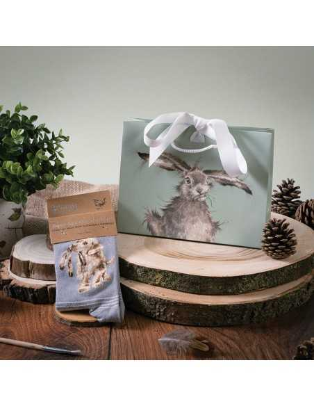 Wrendale bambus sokker med Hund grå - Dame/Børn