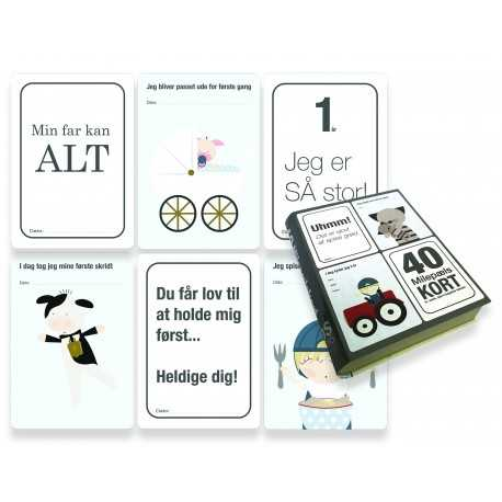 Milepælskort med bondegård