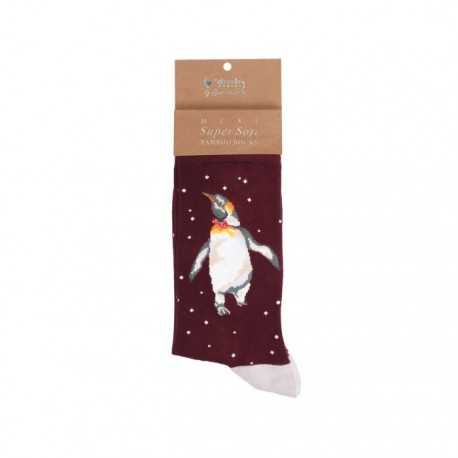 Wrendale bambus vintersokker med Pingvin - Herre