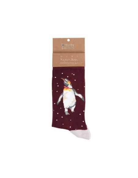 Wrendale bambus vintersokker med Pingvin - Herre Wrendale bambus vintersokker med Pingvin - Herre