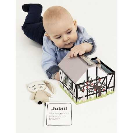 Milepælskort med bondegård