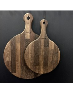 Stort pizzabræt i røget eg