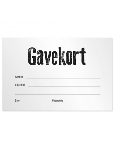 Gavekort