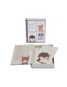 Milepælskort med skovens dyr