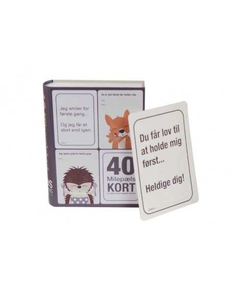 Milepælskort med skovens dyr