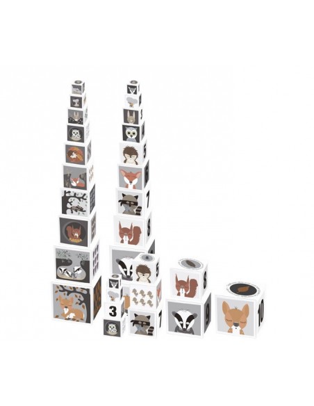 Stabelkasser, skovens dyr