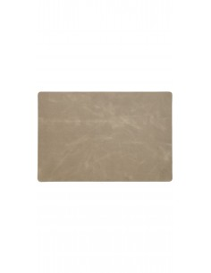 Dækkeserviet Taupe + Dark Brown Servietring