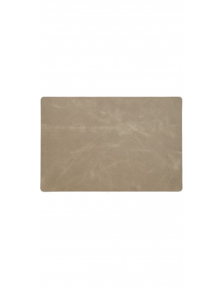 Dækkeserviet Taupe + Dark Brown Servietring