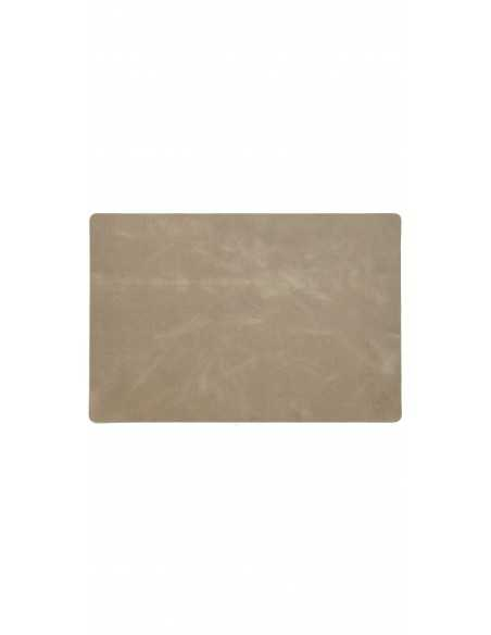 Dækkeserviet Taupe + Dark Brown Servietring