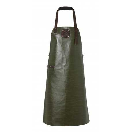 Læderforklæde Forest Green/Dark Brown - Apron Regular Herre