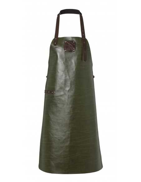 Læderforklæde Forest Green/Dark Brown - Apron Regular Herre