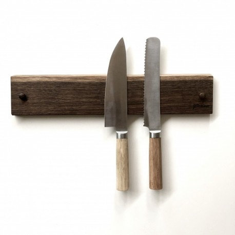 Magnet knivholder i røget eg - Dansk design