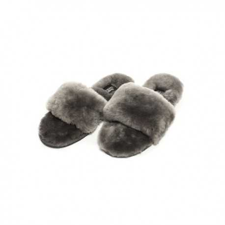 Grå lukket hjemmesko The Organic Sheep