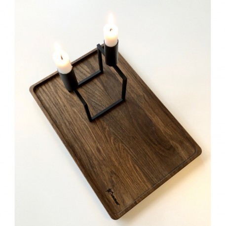 Træbakkesæt i røget eg Træbakkesæt i røget eg