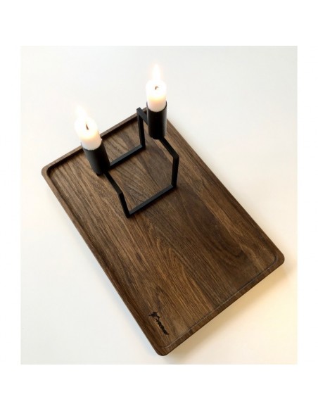 Træbakkesæt i røget eg Træbakkesæt i røget eg