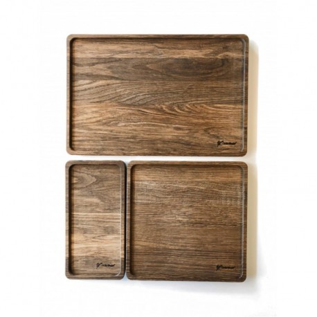 Lille træbakke i røget eg Lille træbakke i røget eg