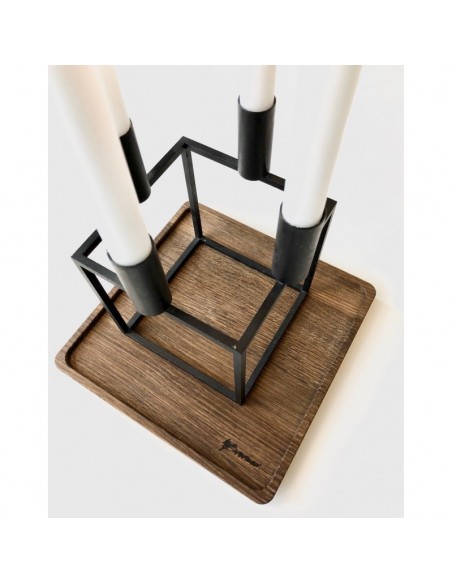 Lille træbakke i røget eg Lille træbakke i røget eg