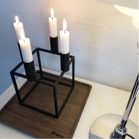 Mellem træbakke i røget eg Mellem træbakke i røget eg