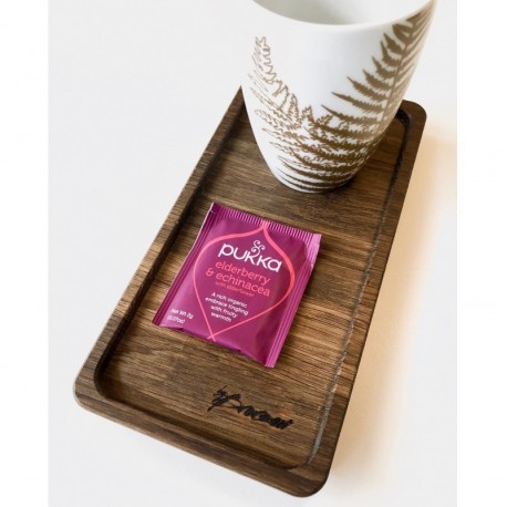 Mellem træbakke i røget eg Mellem træbakke i røget eg