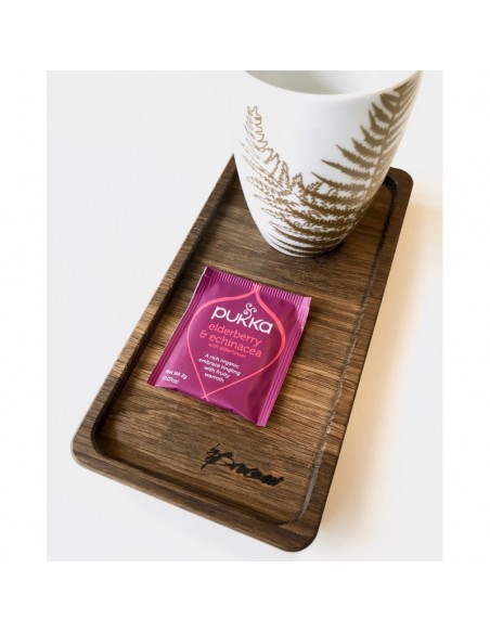 Mellem træbakke i røget eg Mellem træbakke i røget eg