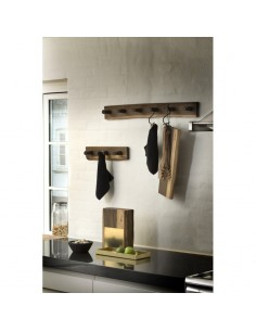 Knagerække i eg med 3 knager