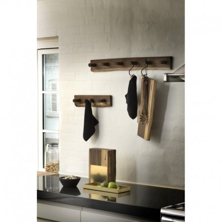 Knagerækkei eg med 6 knager Knagerækkei eg med 6 knager