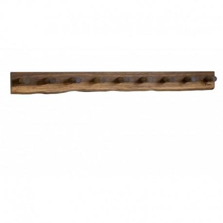 Knagerække i eg med 9 knager Knagerække i eg med 9 knager