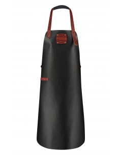 Læderforklæde Black/Cognac - Apron Regular Herre