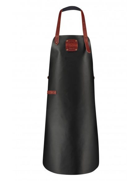 Læderforklæde Black/Cognac - Apron Regular Herre Læderforklæde Black/Cognac - Apron Regular Herre