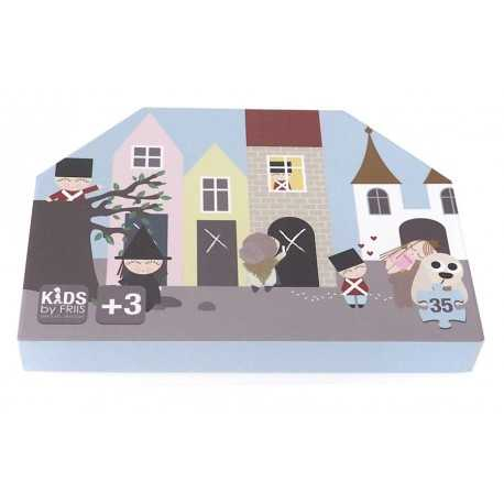 Puslespil med fyrtøjet - Kids By Friis