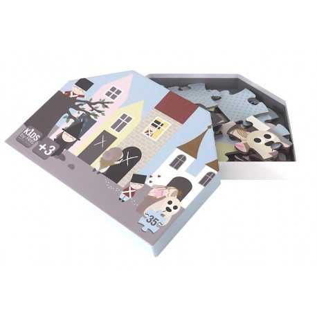 Puslespil med fyrtøjet - Kids By Friis