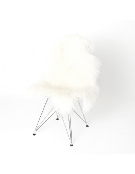 The Organic Sheep Tibetansk Lammeskind I Hvid The Organic Sheep Tibetansk Lammeskind I Hvid