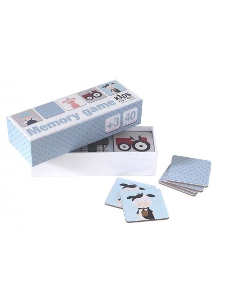 Memokort med bondegård - Kids By Friis