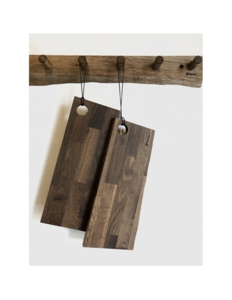 Tapasbræt med hul i - røget eg