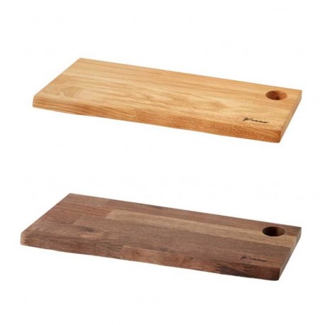 Tapasbræt med hul i - røget eg