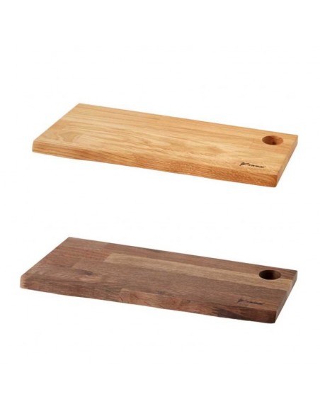 Tapasbræt med hul i - røget eg